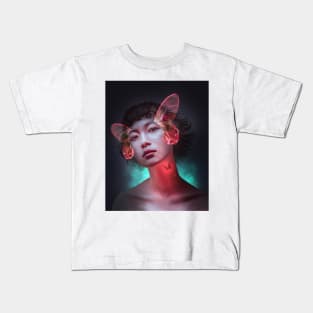 Butterfly girl Kids T-Shirt